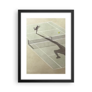 Poster in einem schwarzem Rahmen - Überwinde dich selbst - 30x40 cm