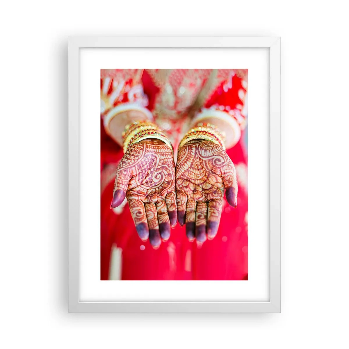 Poster in einem weißen Rahmen - Bereit, das Glück zu fangen? - 30x40 cm