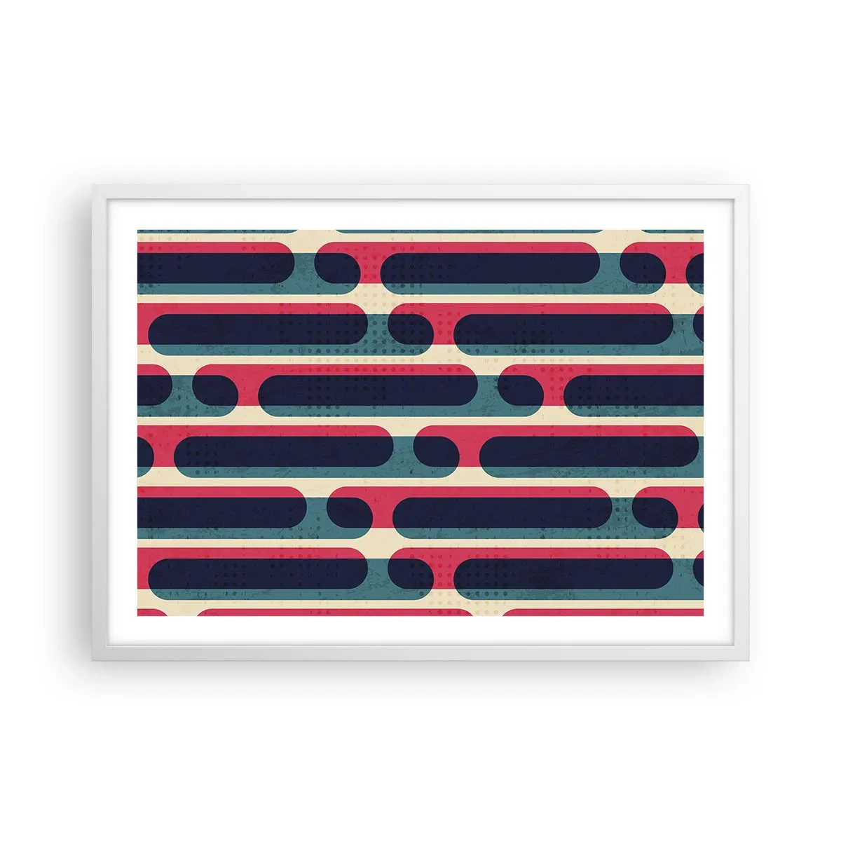 Poster in einem weißen Rahmen - In die Tiefe und vorwärts - 70x50 cm