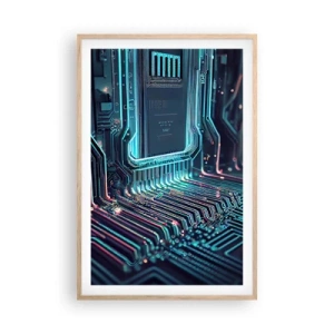 Poster in einem Rahmen aus heller Eiche - Ich denke nur… - 61x91 cm