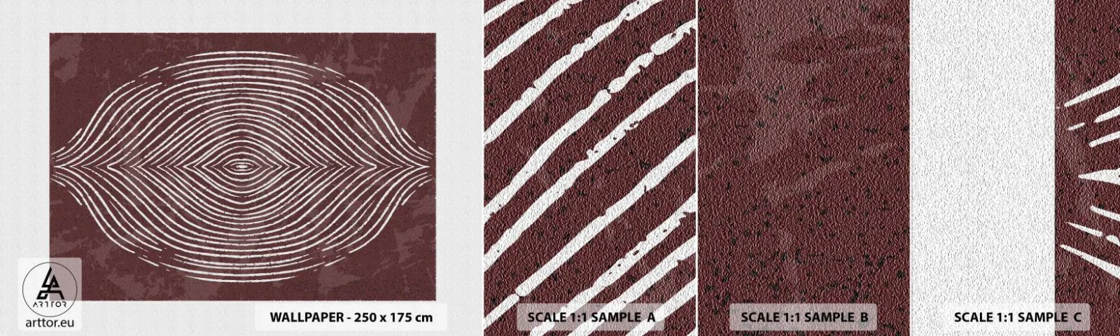 Fototapetenmuster Standard Eco - Der Raum spricht - Boho, Alt, Stück - 100x30 cm