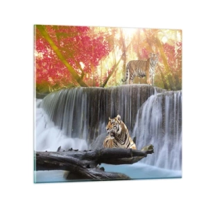 Glasbild - Bild auf glas - Surreale Landschaft - 60x60 cm