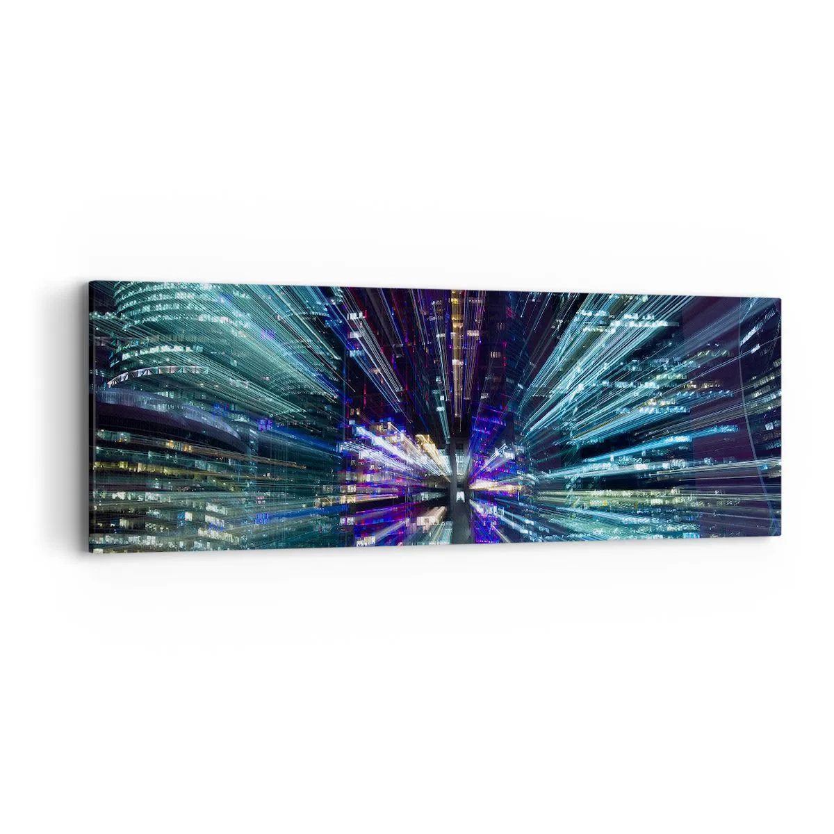 Bild auf Leinwand - Leinwandbild - Übergang zum Hyperraum - 90x30 cm