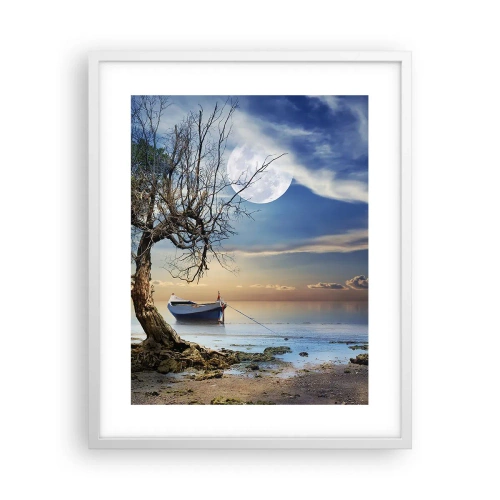 Poster in einem weißen Rahmen - Ist das das Ende oder der Anfang? - 40x50 cm