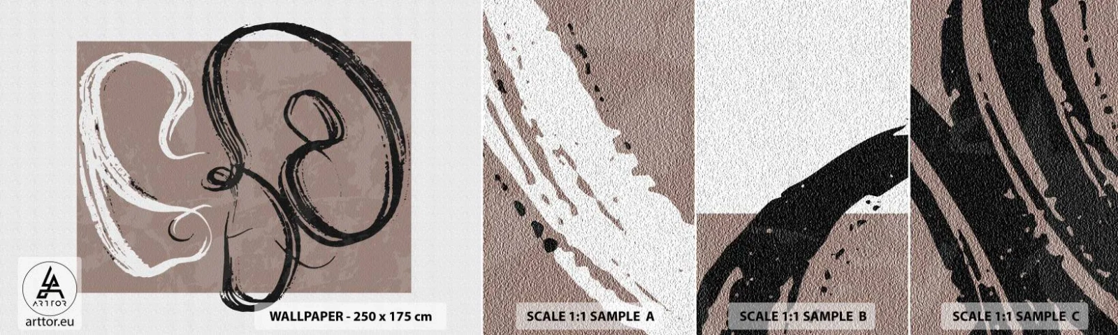 Fototapetenmuster Standard Eco - Komposition – die Suche nach Fülle - Minimalismus, Stück, Abstraktion - 100x30 cm
