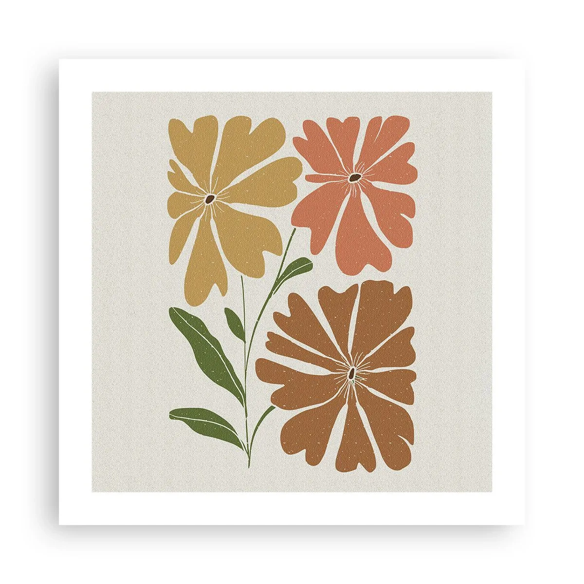 Poster - Natur und Geometrie - 50x50 cm