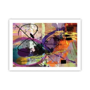 Poster - Du kannst geradeaus oder umhergehen - 70x50 cm