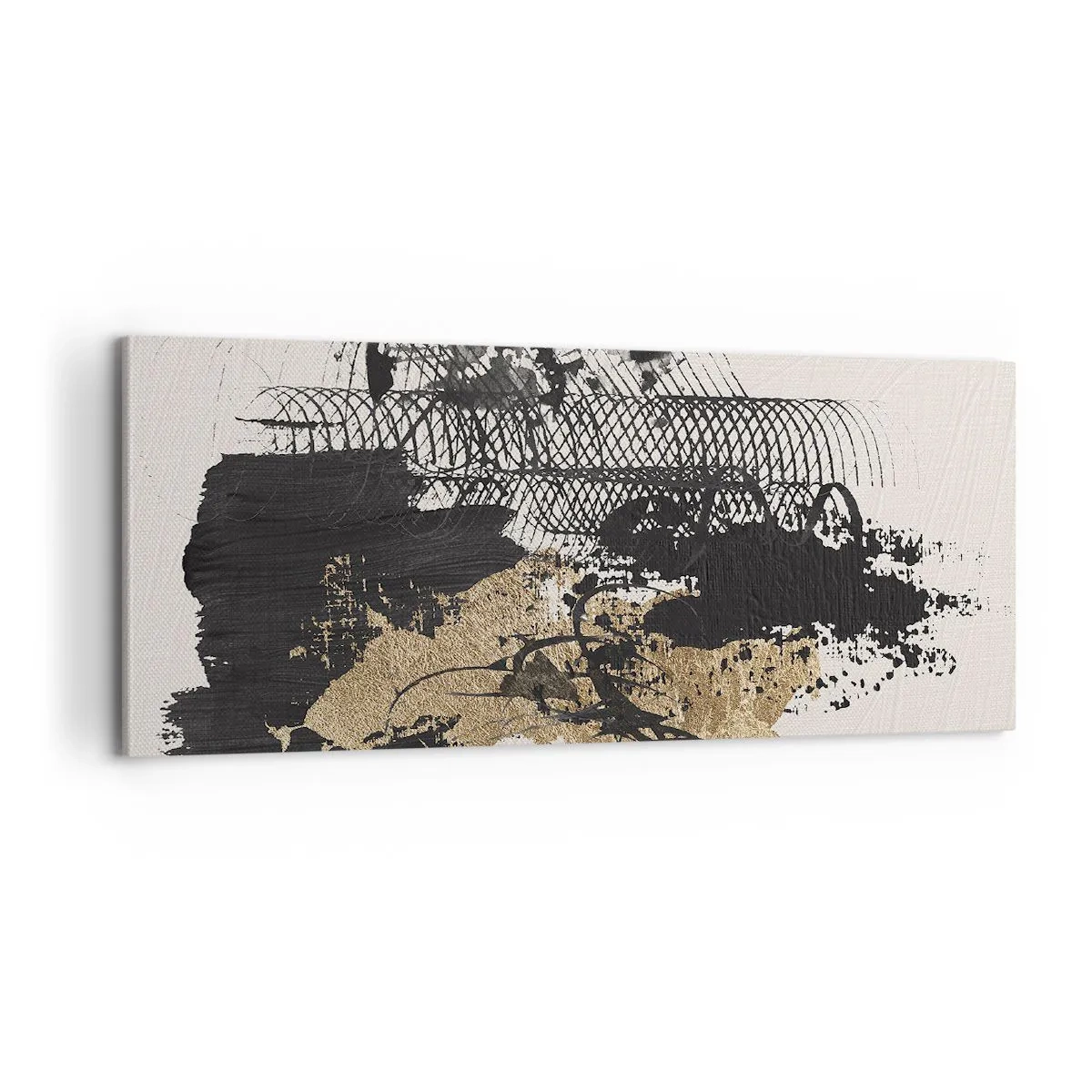 Bild auf Leinwand - Leinwandbild - Komposition mit Leidenschaft - 100x40 cm