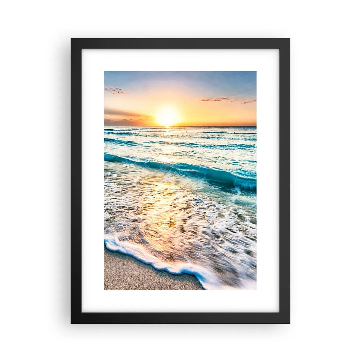 Poster in einem schwarzem Rahmen - Ein Blick lohnt sich - 30x40 cm