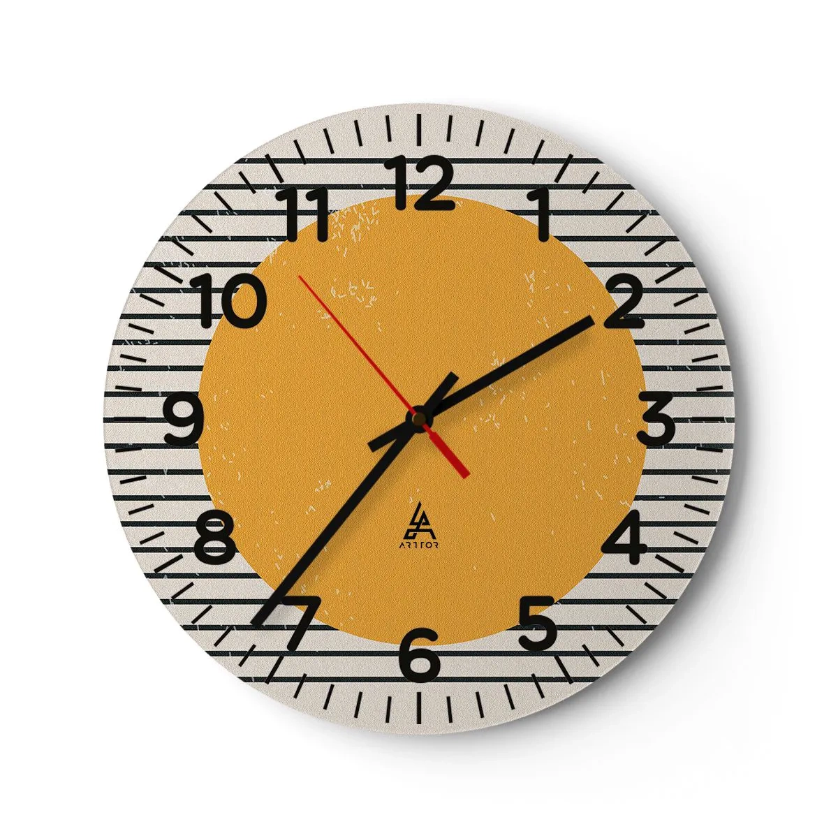 Wanduhr - Glasuhr - Die Kraft der Einfachheit - 30x30 cm