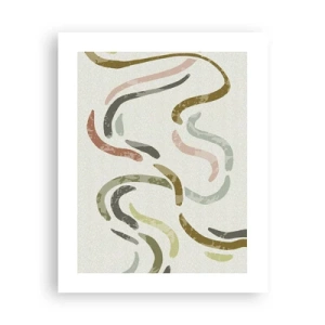 Poster - Fröhlicher Tanz der Abstraktion - 40x50 cm