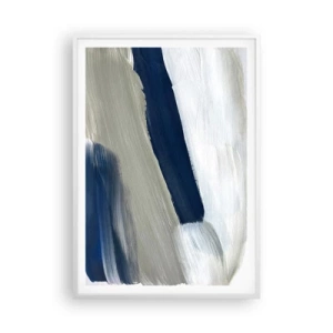 Poster in einem weißen Rahmen - Begegnung mit dem Weißsein - 70x100 cm