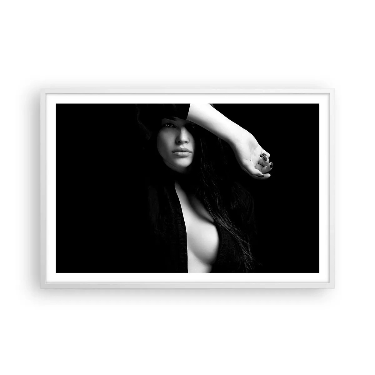 Poster in einem weißen Rahmen - Schule der Verführung - 91x61 cm