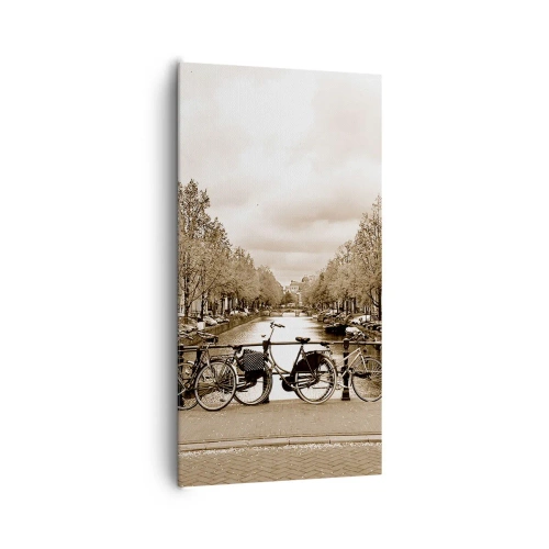 Bild auf Leinwand - Leinwandbild - Niederländische Atmosphäre - 65x120 cm