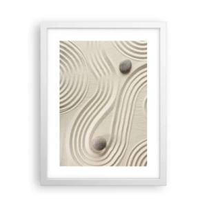 Poster in einem weißen Rahmen - Ein Hauch von Wärme - 30x40 cm