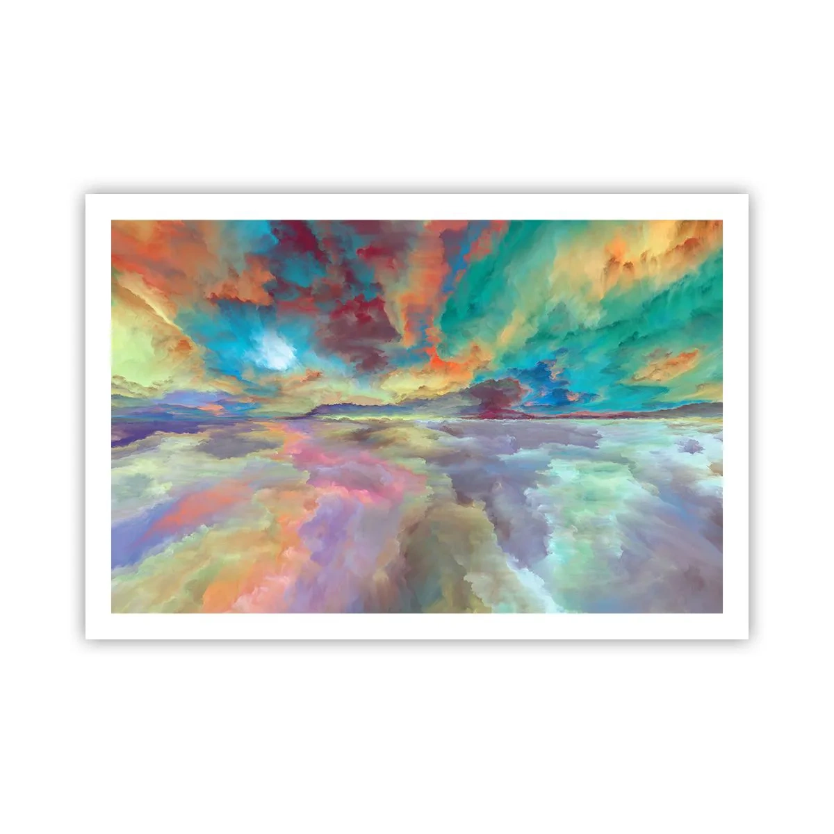 Poster - Zwei Himmel - 91x61 cm