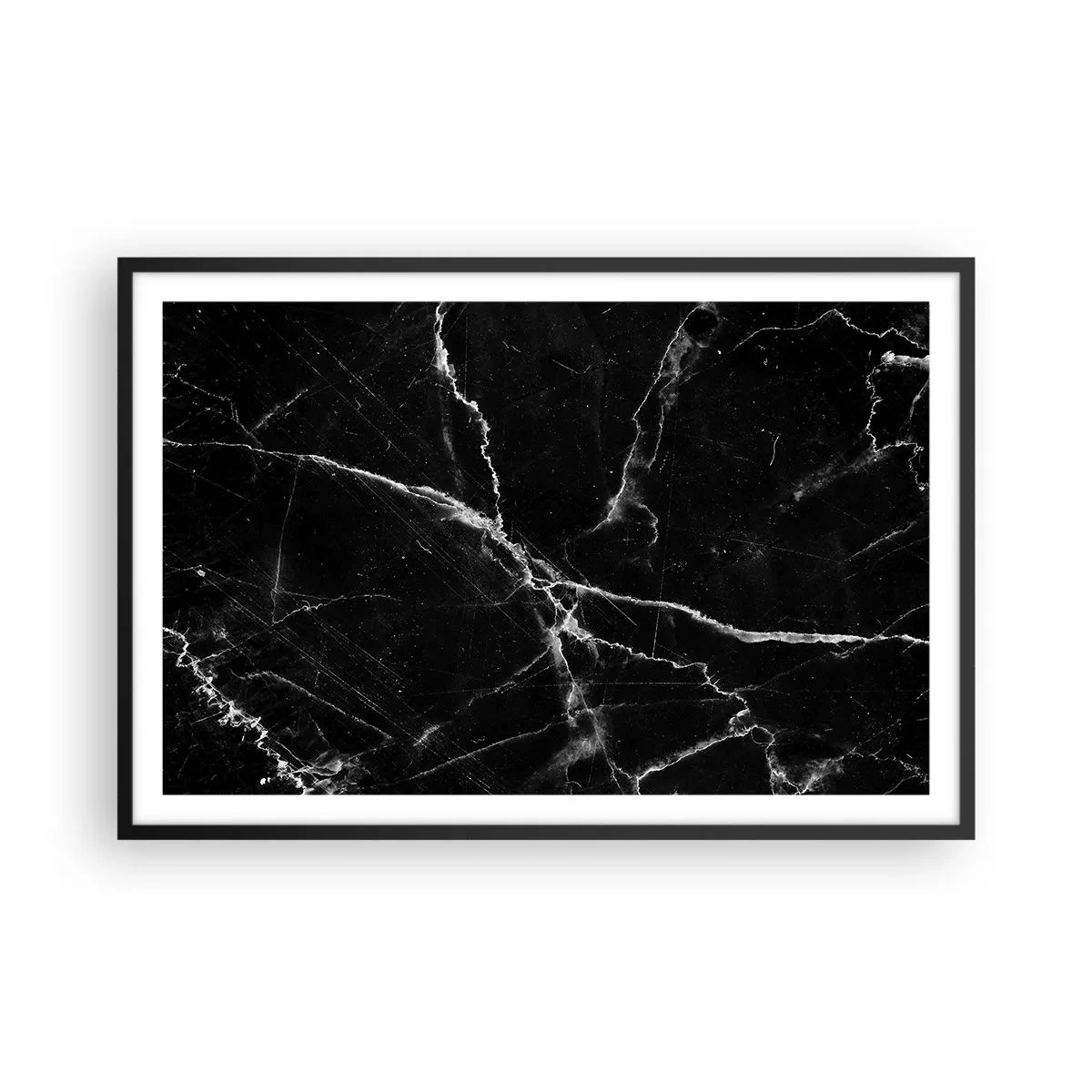 Poster in einem schwarzem Rahmen - Geheimleben des Steins - 91x61 cm