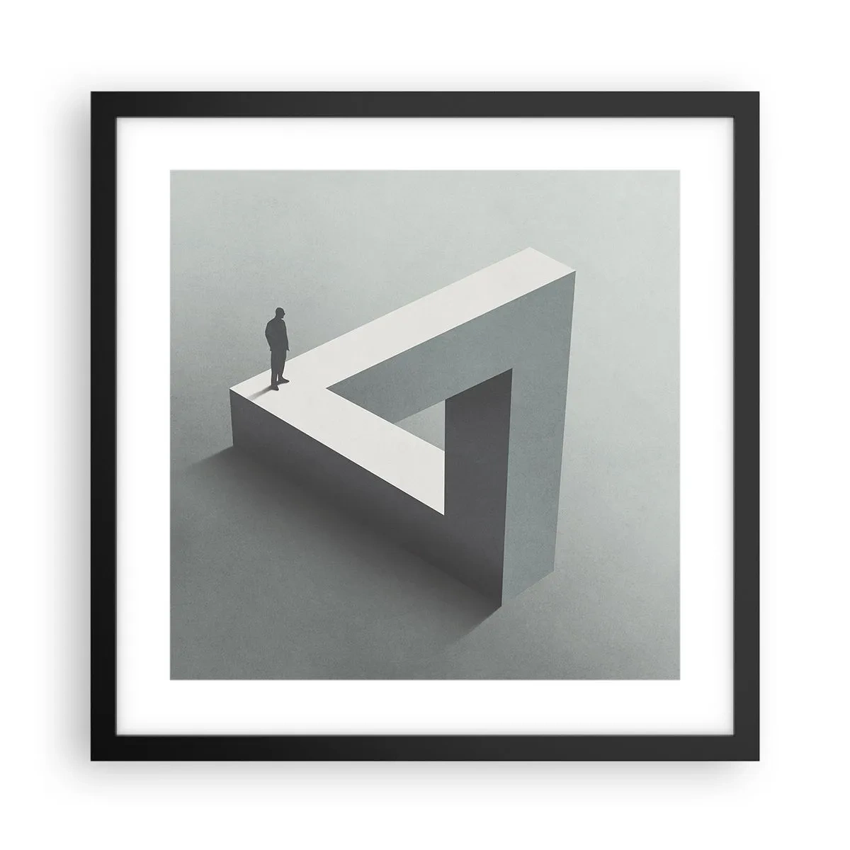 Poster in einem schwarzem Rahmen - Es ist also doch möglich - 40x40 cm