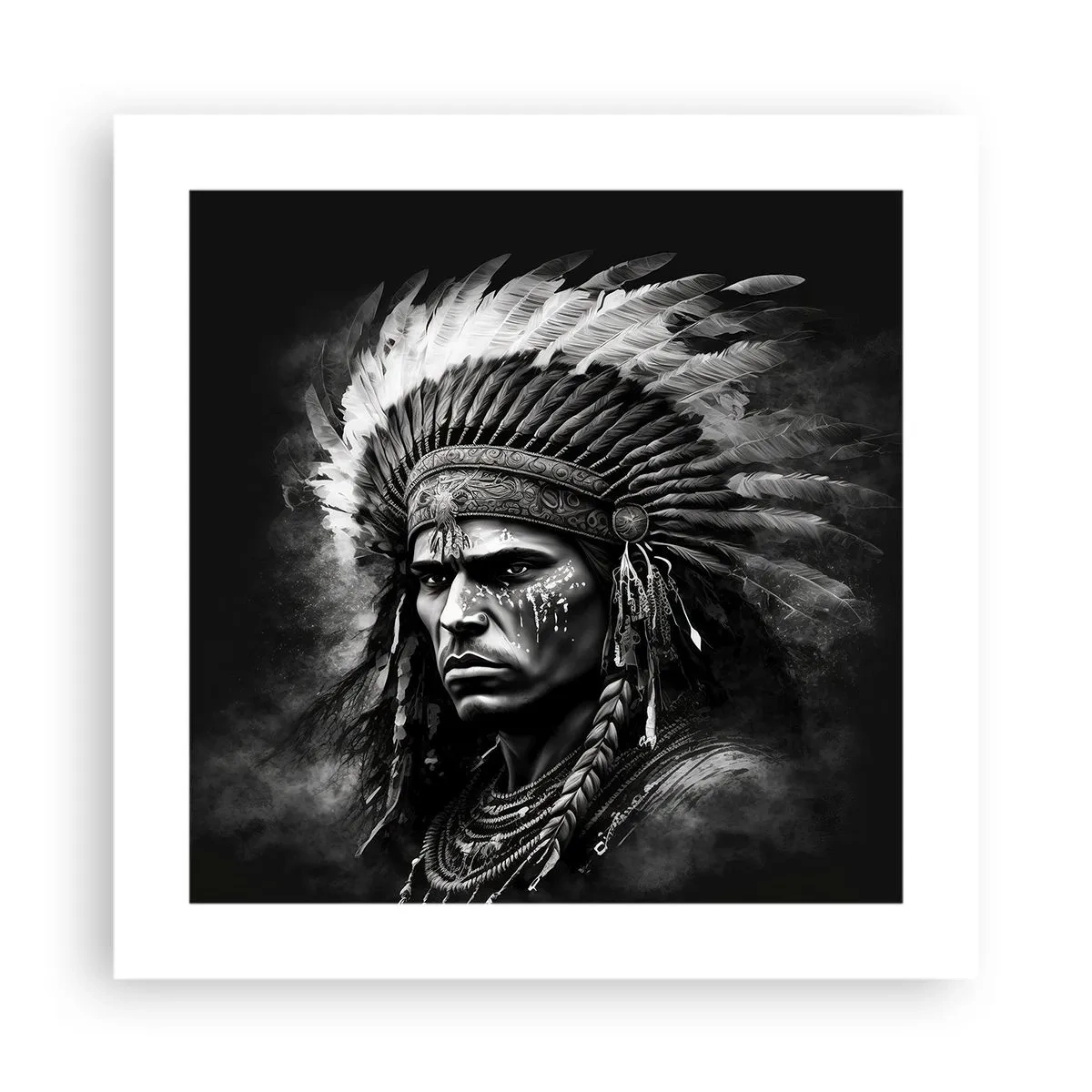 Poster - Anführer und Krieger - 40x40 cm