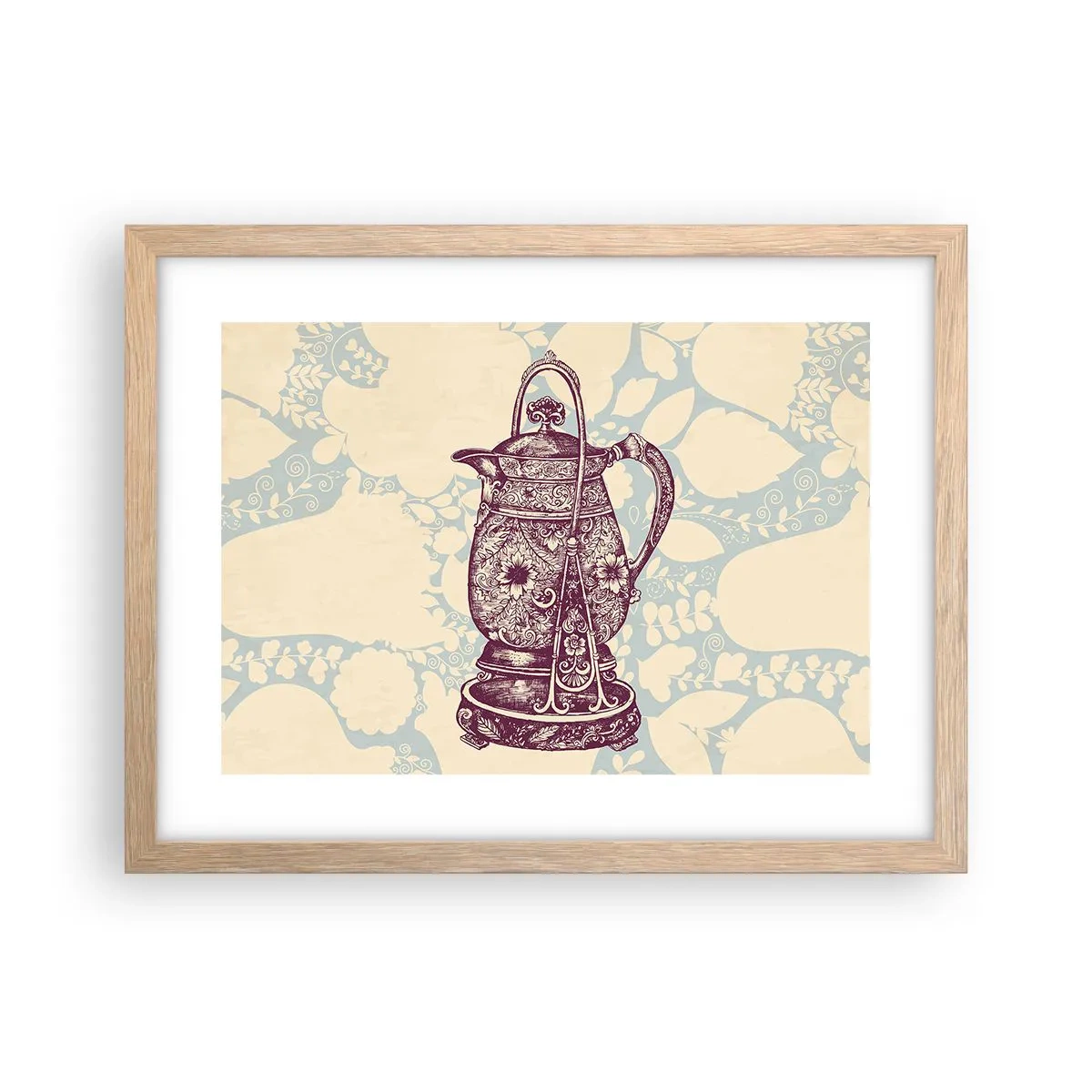 Poster in einem Rahmen aus heller Eiche - Schönheit des Alltags - 40x30 cm