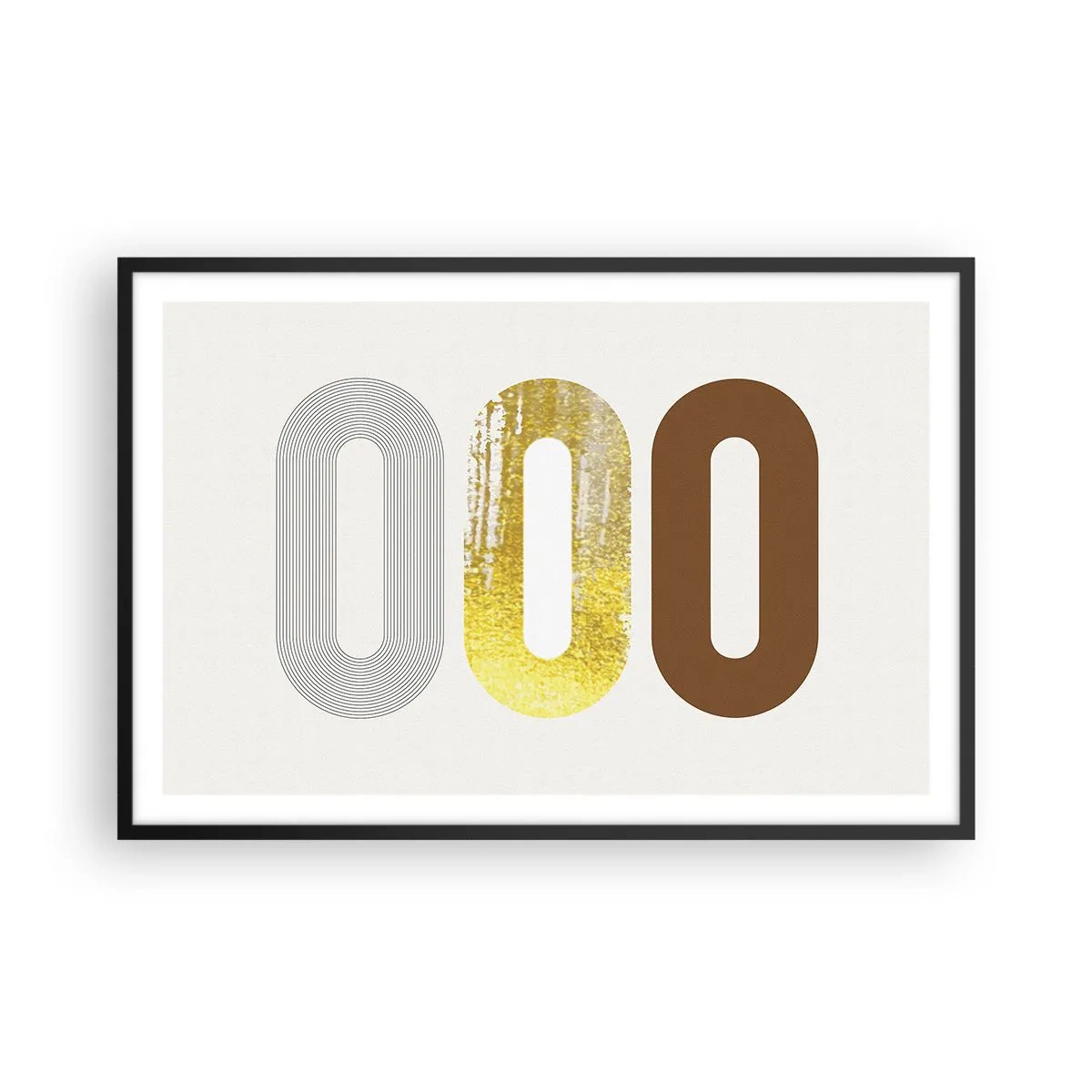 Poster in einem schwarzem Rahmen - Oooh! - 91x61 cm