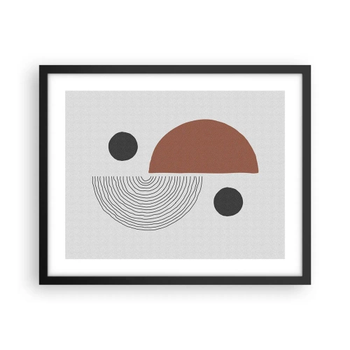 Poster in einem schwarzem Rahmen - Perfektion des Rades - 50x40 cm