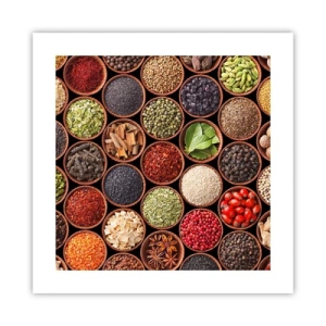 Poster - Alle Aromen der Welt - 40x40 cm