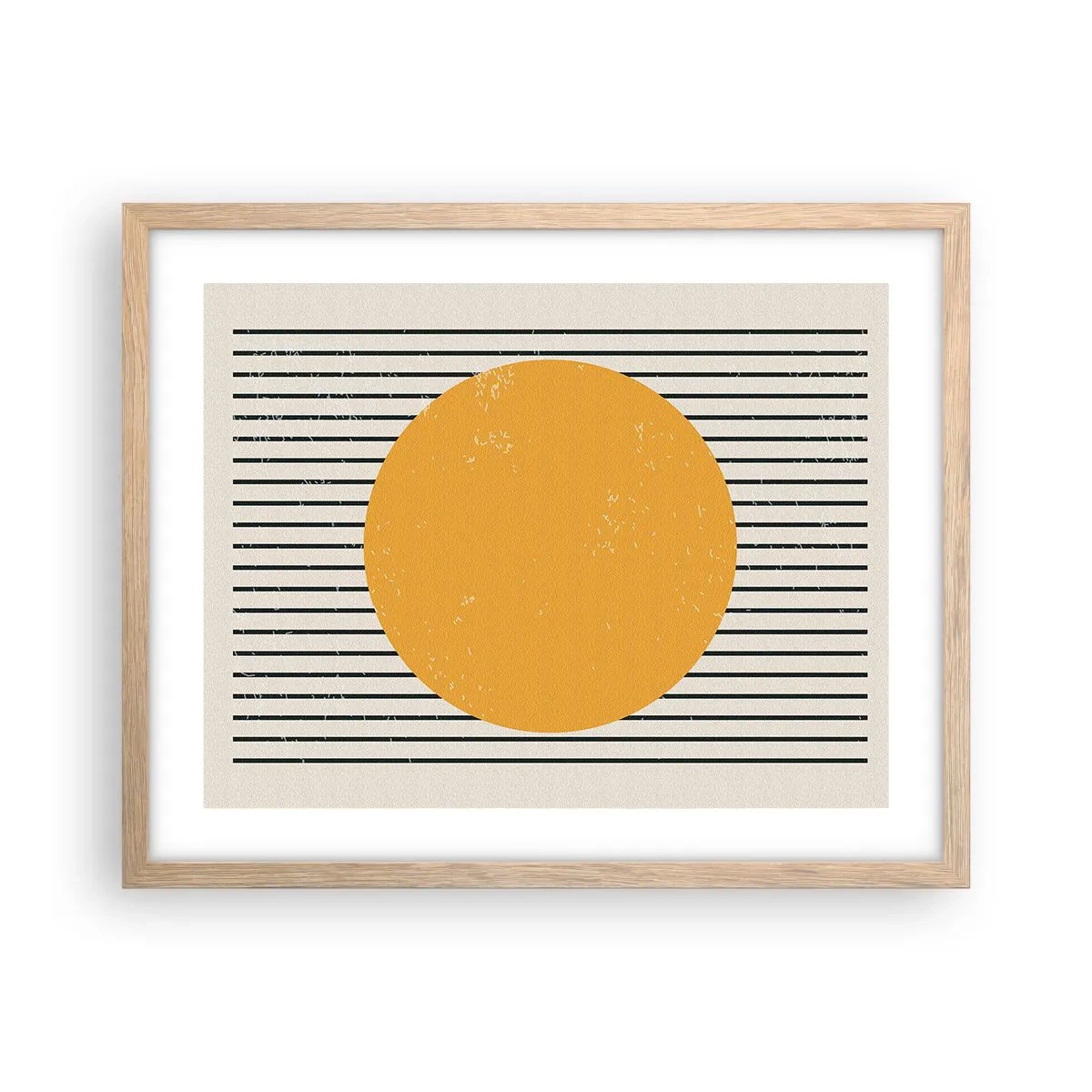 Poster in einem Rahmen aus heller Eiche - Die Kraft der Einfachheit - 50x40 cm
