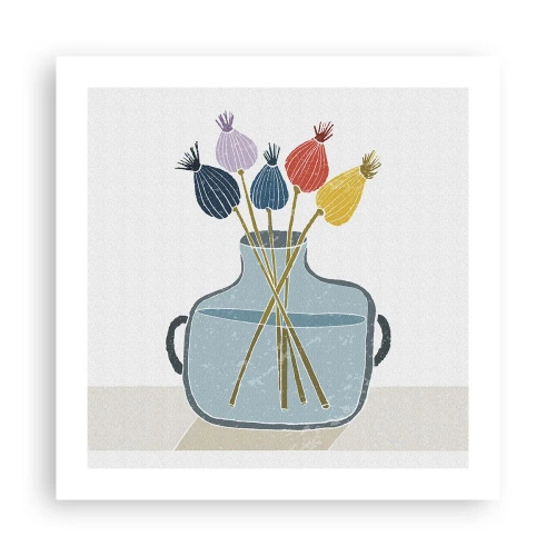 Poster - Es ist mucksmäuschenstill - 50x50 cm