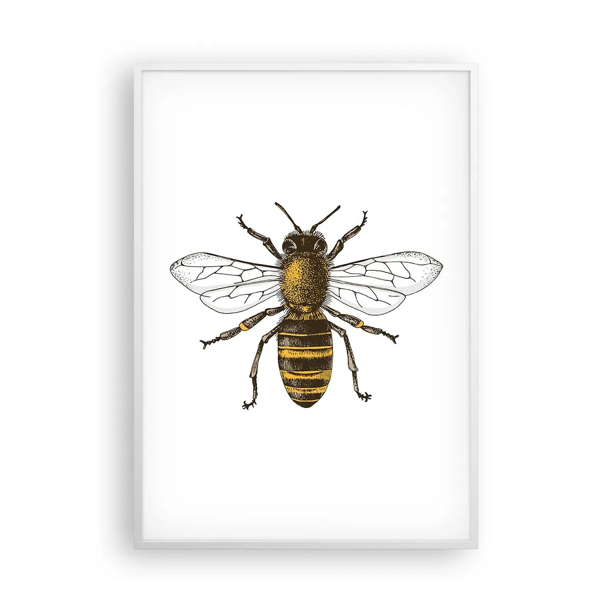 Poster in einem weißen Rahmen - Schön und gut - 70x100 cm