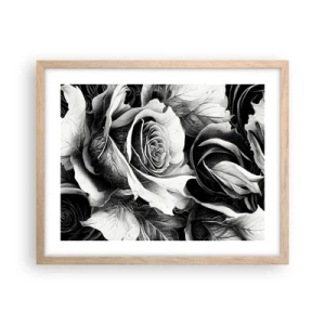 Poster in einem Rahmen aus heller Eiche - Immer Königin - 50x40 cm