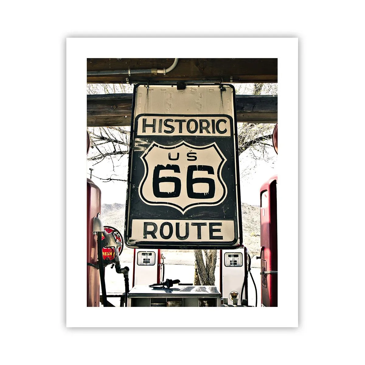 Poster - Amerikanische Retro-Reise - 40x50 cm