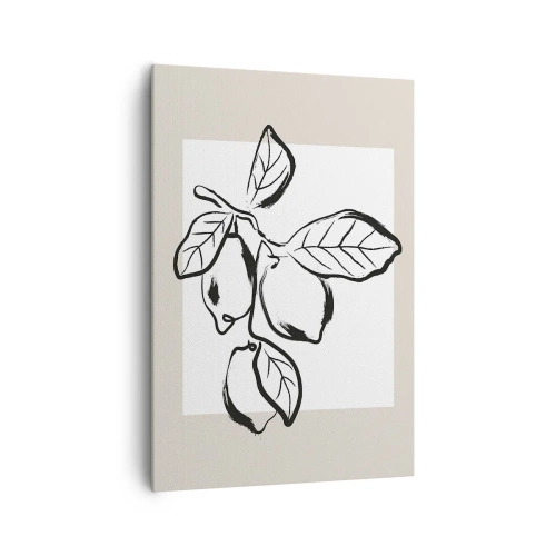 Bild auf Leinwand - Leinwandbild - Dort, wo Zitronen reifen… - 70x100 cm