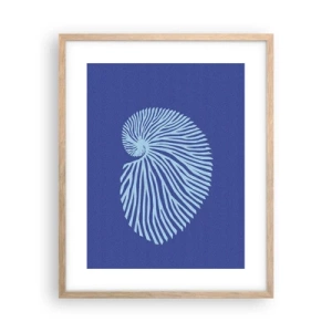 Poster in einem Rahmen aus heller Eiche - Geburt der Muschel - 40x50 cm