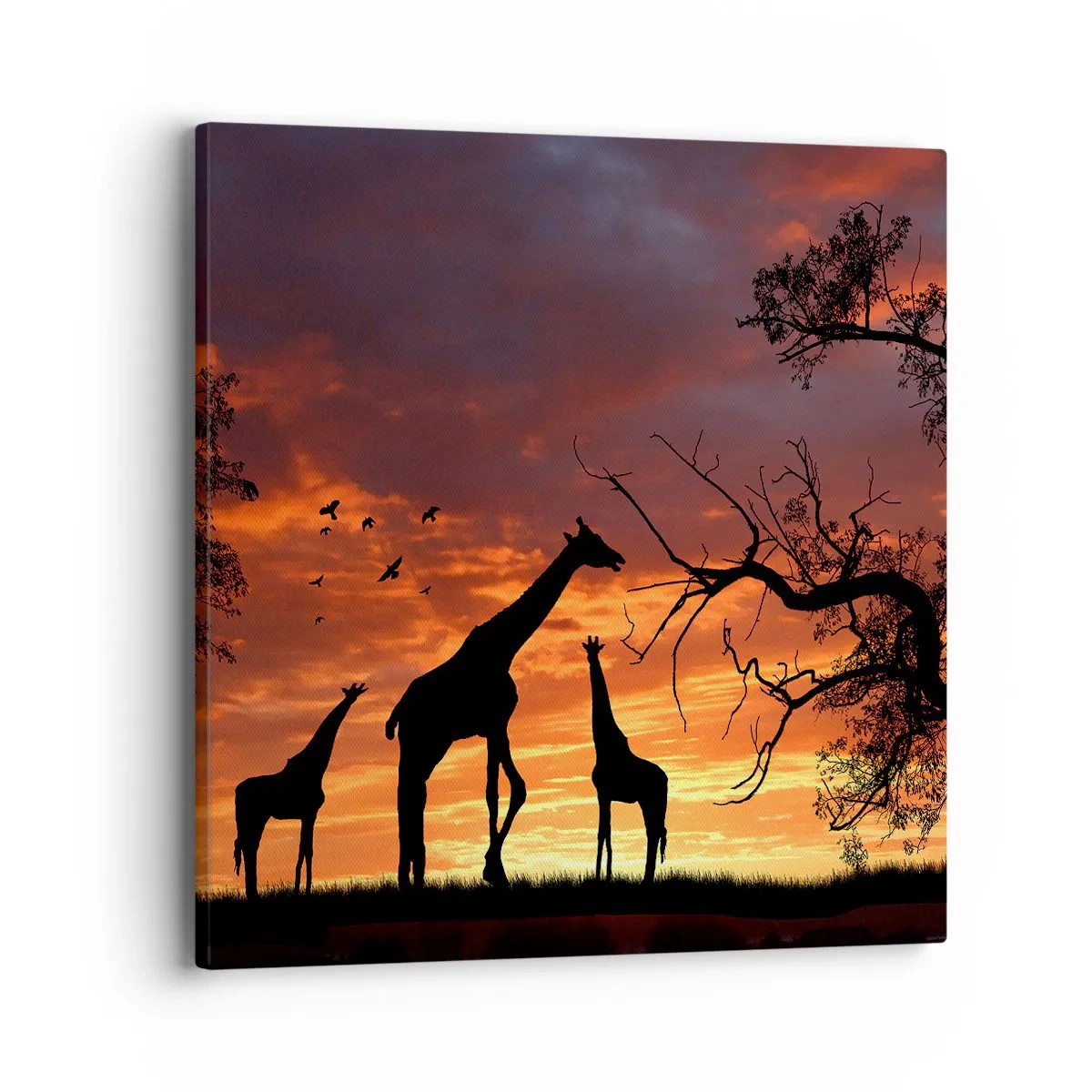 Bild auf Leinwand - Leinwandbild - Ein kleines Abendessen mit deinen Liebsten - 40x40 cm