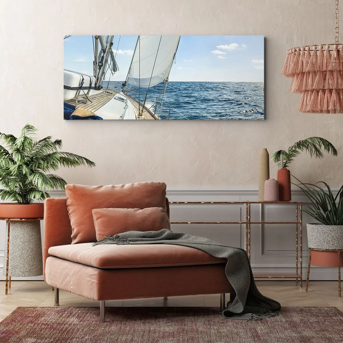 Bild auf Leinwand - Leinwandbild - Ahoi, Abenteuer - 100x40 cm