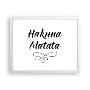 Poster in einem weißen Rahmen - Bester Ratschlag - 50x40 cm