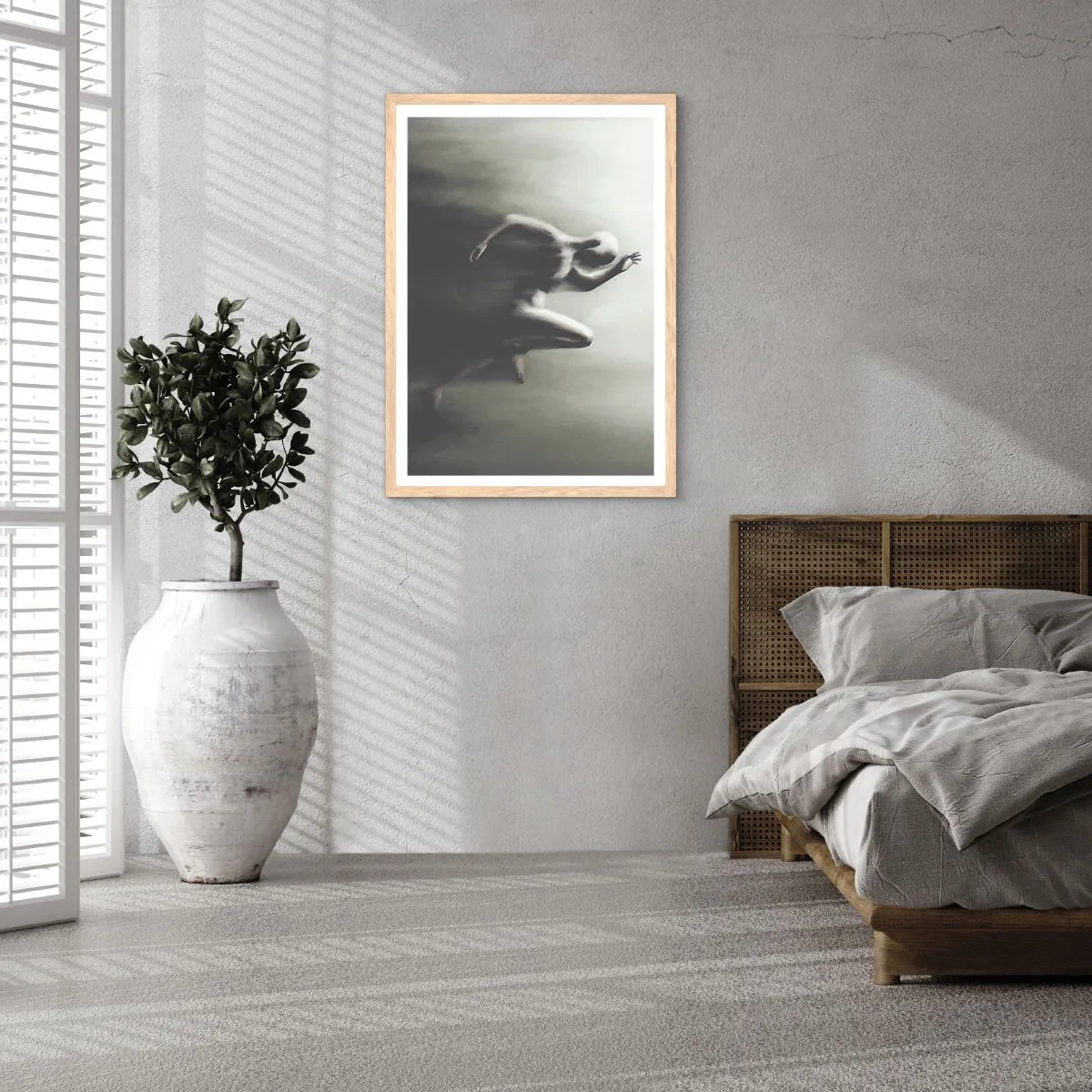 Poster in einem Rahmen aus heller Eiche - Unwiderstehlich - 40x50 cm