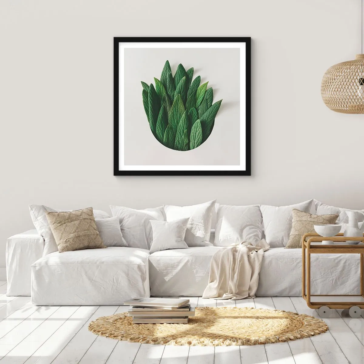 Poster in einem schwarzem Rahmen - Ungebremste Neugier - 50x50 cm