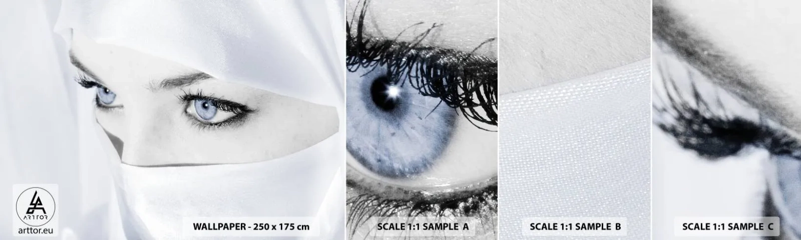 Fototapetenmuster Standard Eco - Aus Tausendundeiner Nacht - Frau, Augen, Kultur - 100x30 cm