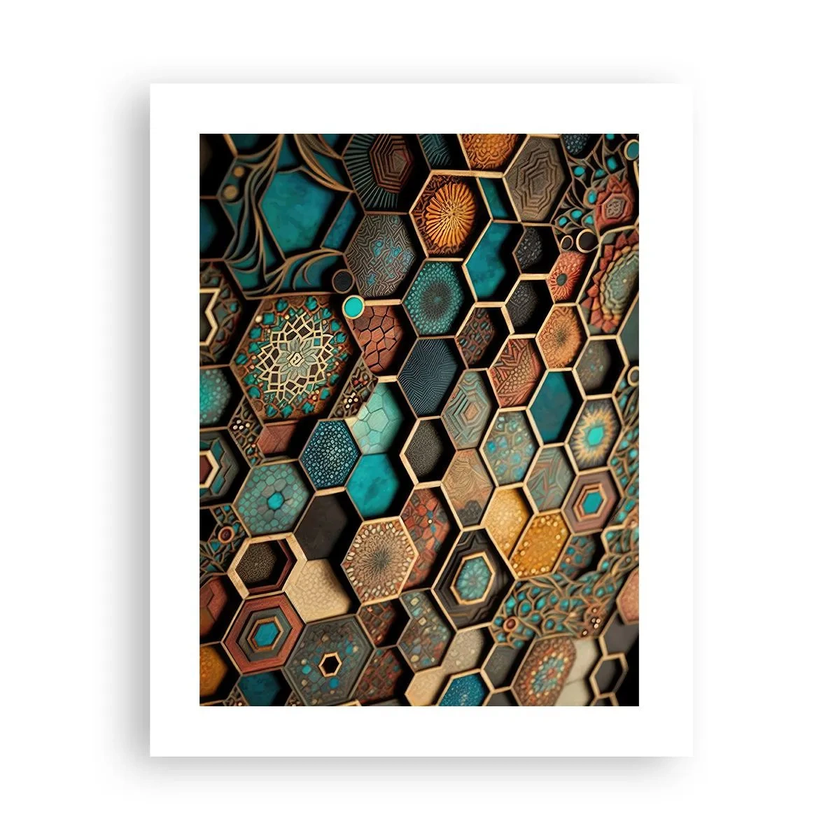 Poster - Arabische Ornamente – Variation - 40x50 cm