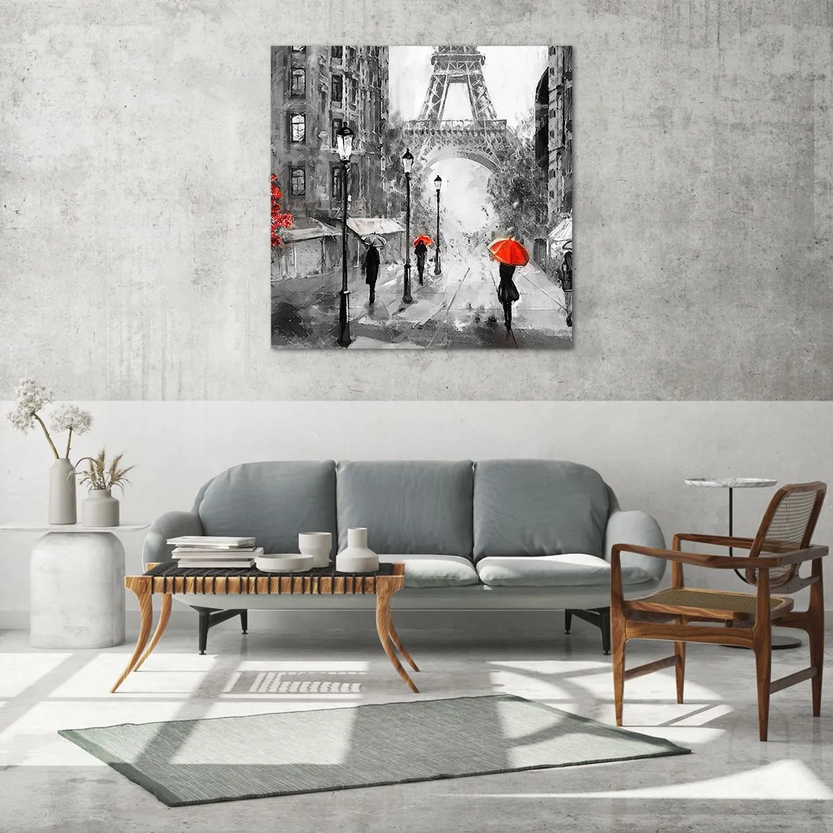 Glasbild - Bild auf glas - Alle Wege führen zu ihr - 40x40 cm