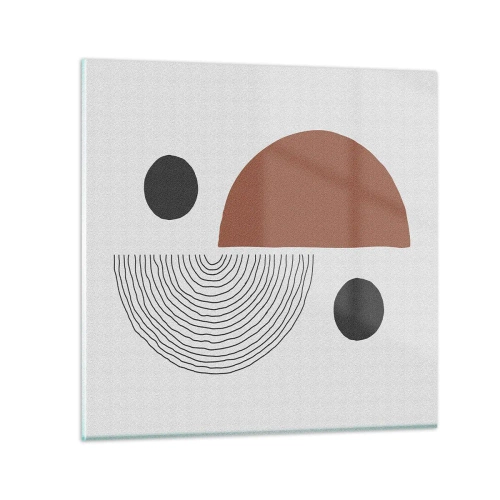 Glasbild - Bild auf glas - Perfektion des Rades - 30x30 cm