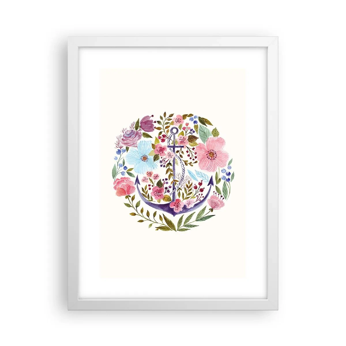 Poster in einem weißen Rahmen - Guter Traum eines Seemanns - 30x40 cm