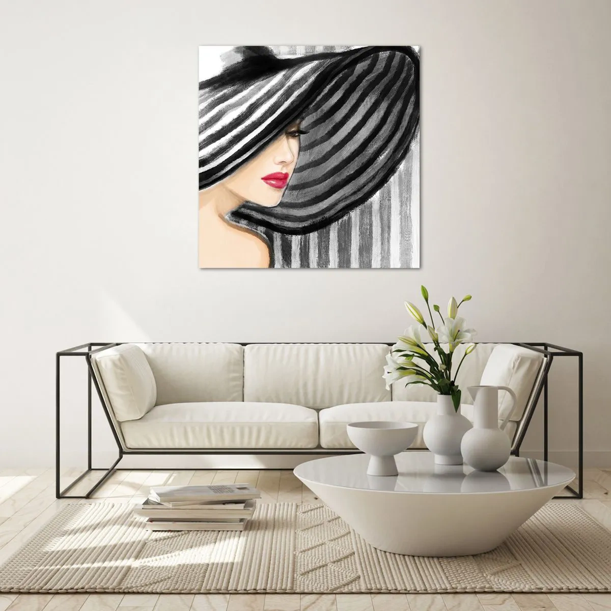 Glasbild - Bild auf glas - Wo soll ich dich finden? - 40x40 cm