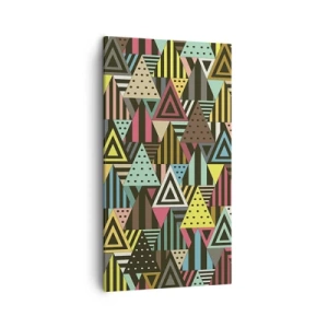 Bild auf Leinwand - Leinwandbild - Im Rhythmus auf drei - 45x80 cm