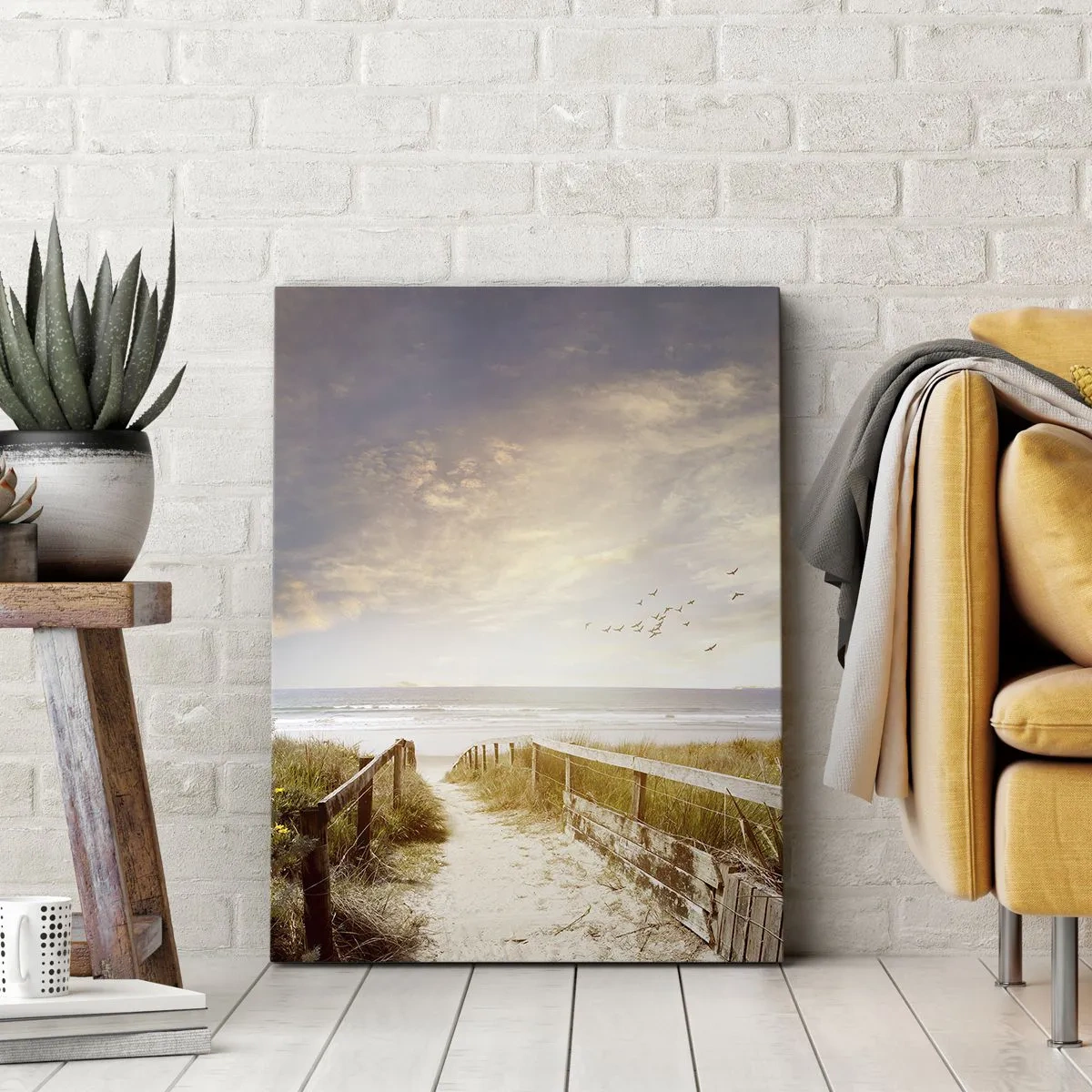 Bild auf Leinwand - Leinwandbild - Ein Raum des Friedens - 80x120 cm