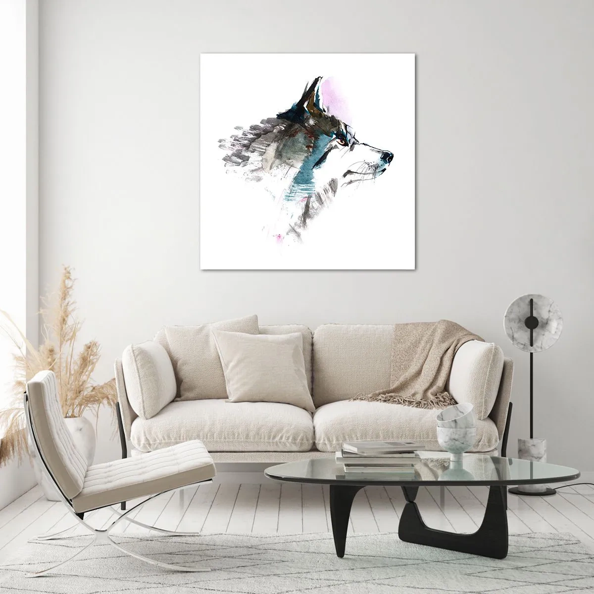 Glasbild - Bild auf glas - Vom Teufel sprechen - 50x50 cm