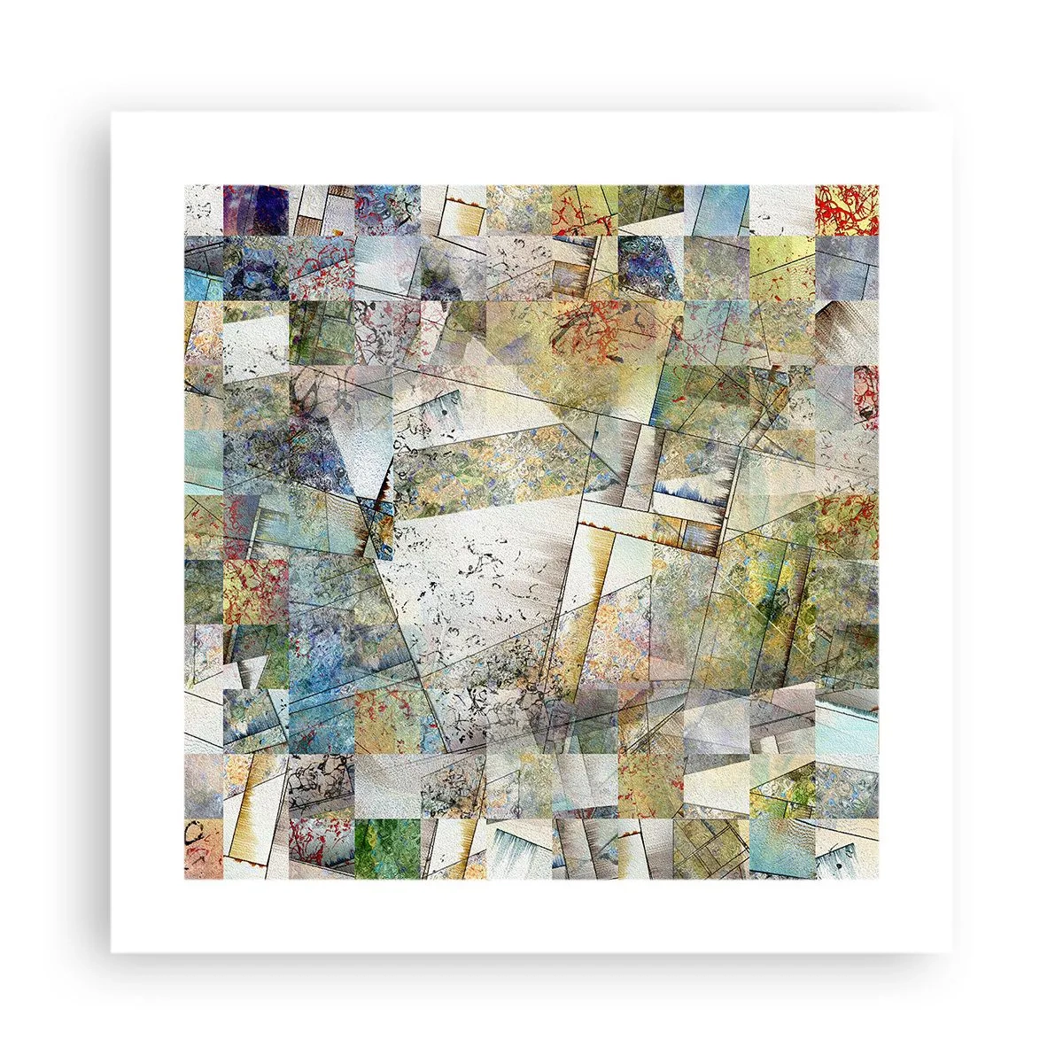 Poster - Geometrische Mischung - 40x40 cm