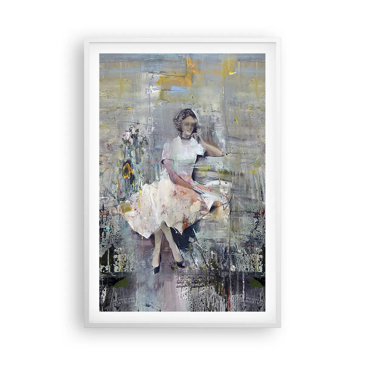 Poster in einem weißen Rahmen - Klassisch und modern - 61x91 cm